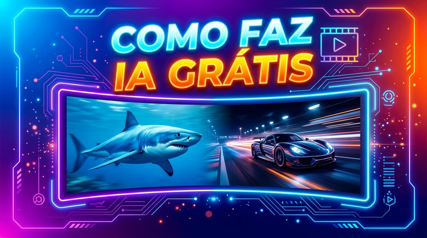Ilustração do tutorial Como Criar Vídeos Longos e Sem Marca d'Água com IA em Tempo Real (Grátis)